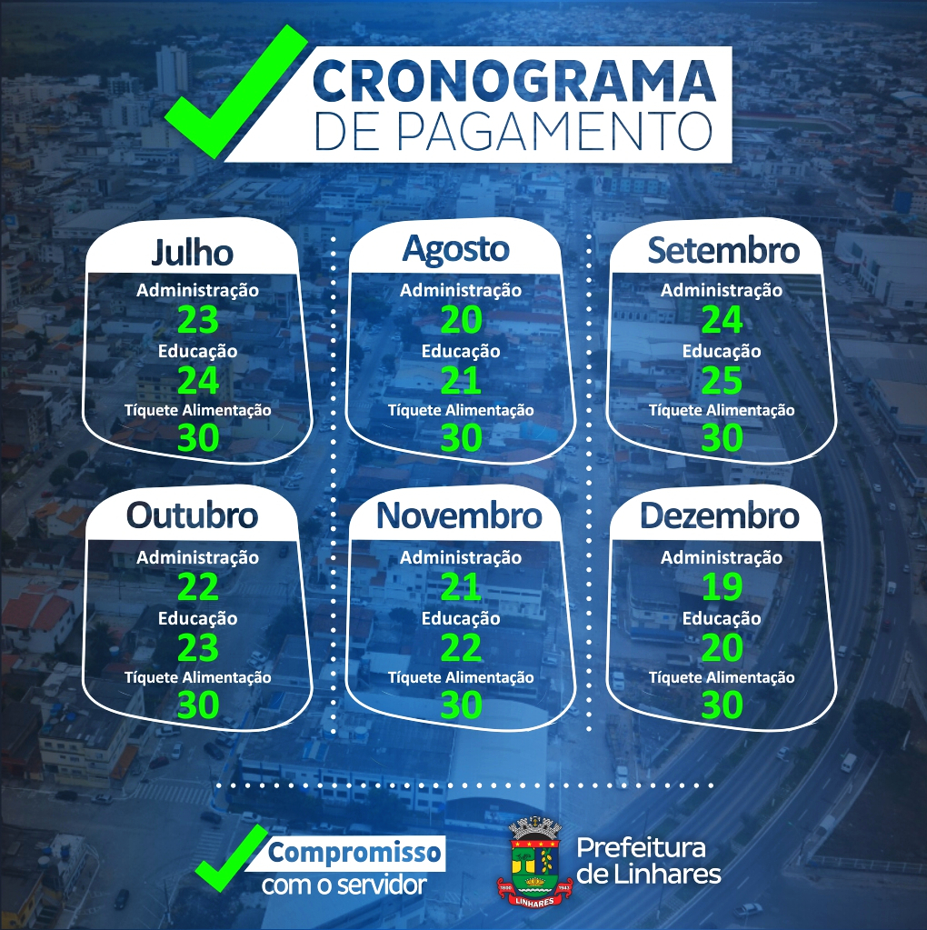 Calendario de pagamento da prefeitura de natal 2019